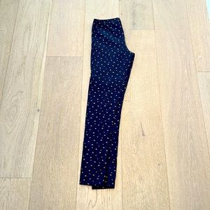 Navy leggings with gold stars